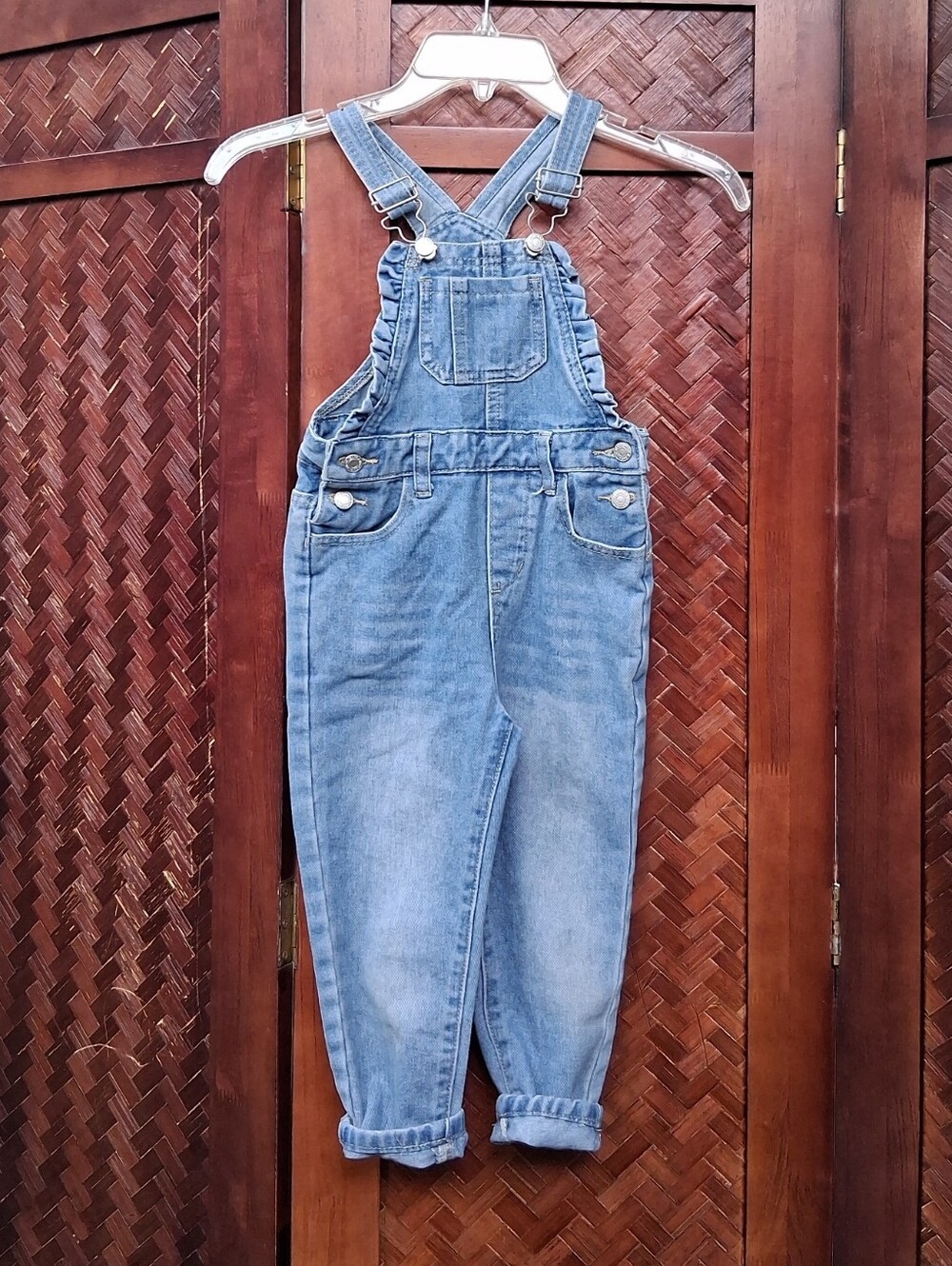 Girls Denim Overalls Jeans Size 6